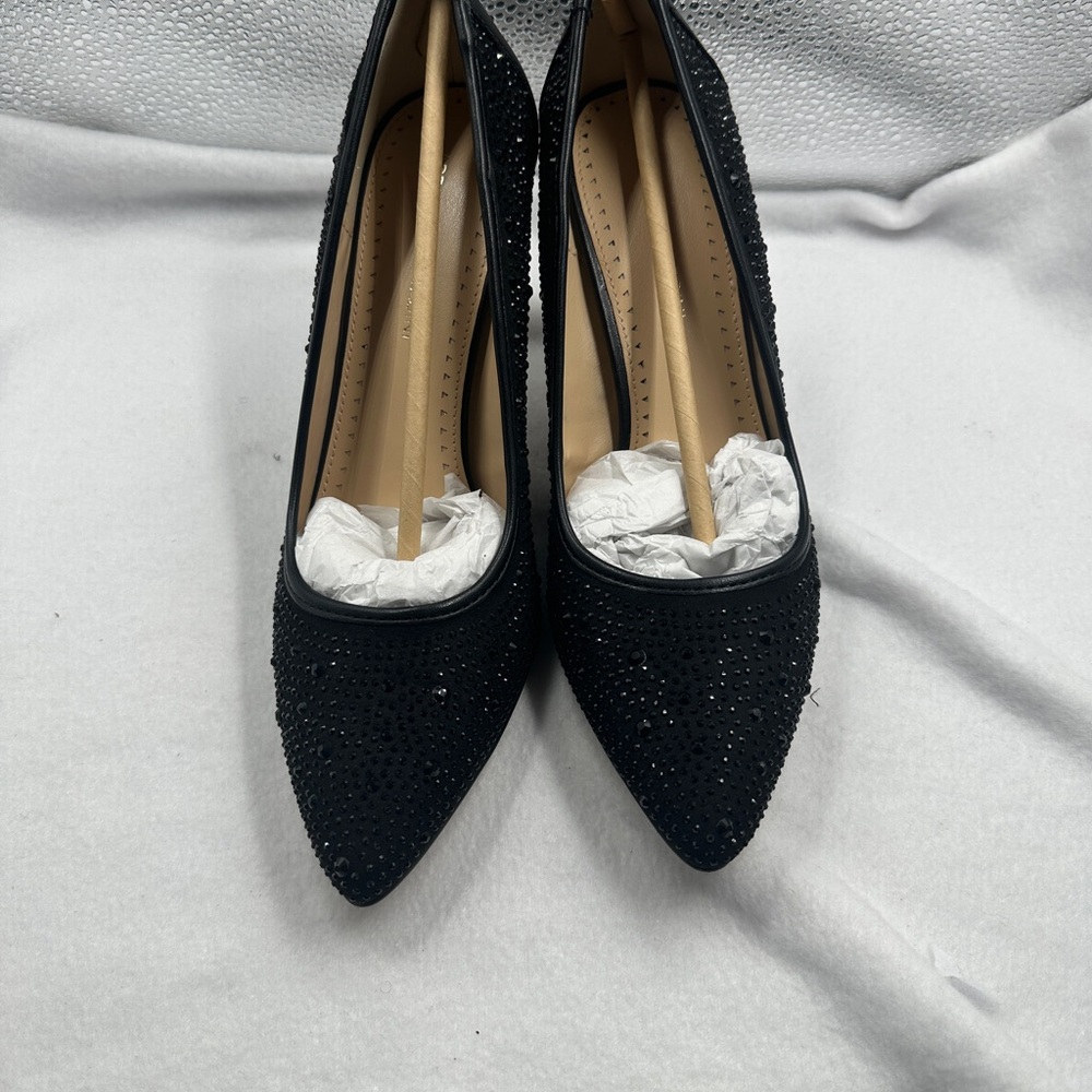 Adrienne Vittadini Black Studded Heels